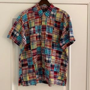 Colorful plaid polo